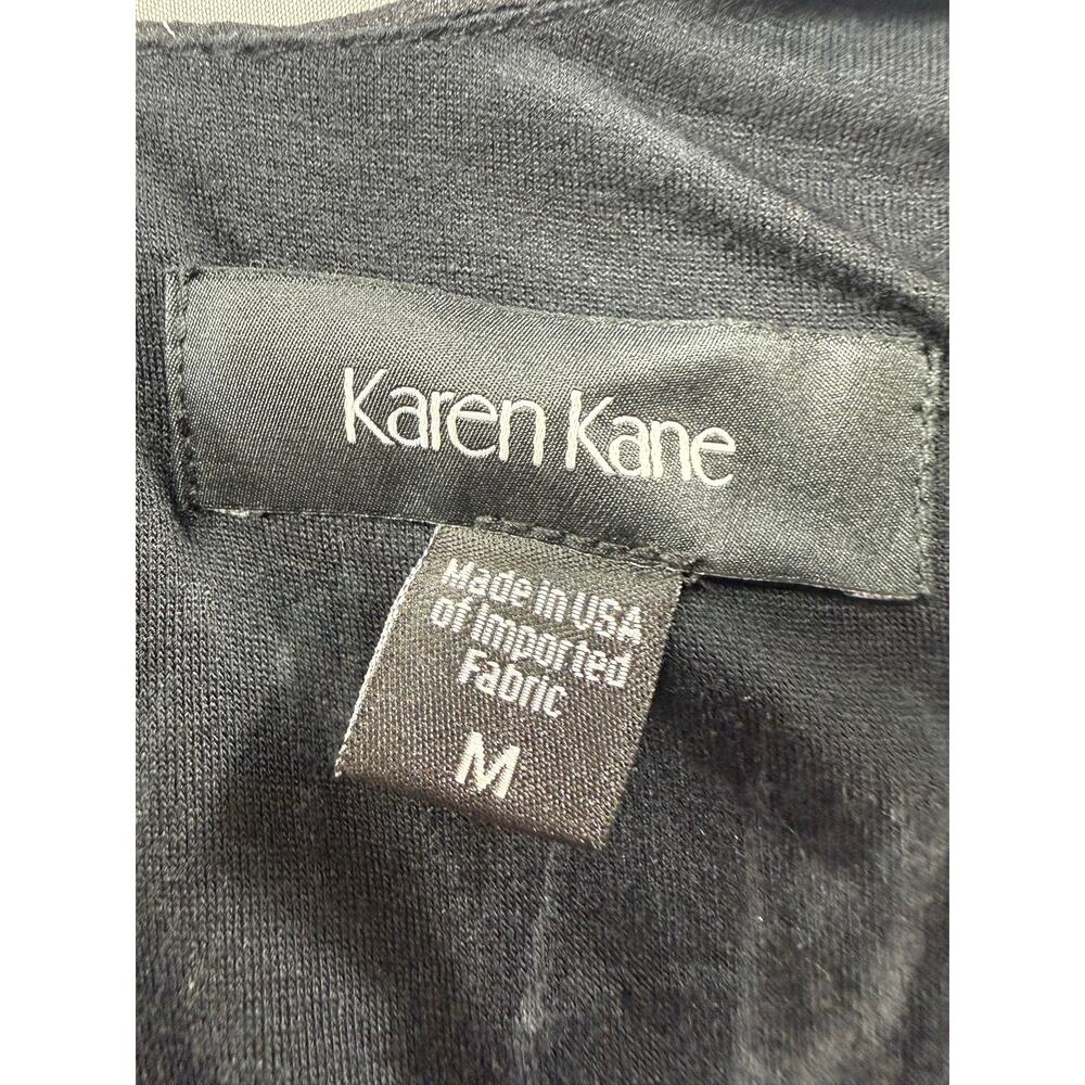 Karen Kane Women’s Black Floral High Low Chiffon Dress Sleeveless Layered Size M - Picture 8 of 12